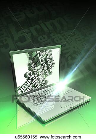 Stock Photography - Cyber crime, conceptual illustration.. Fotosearch