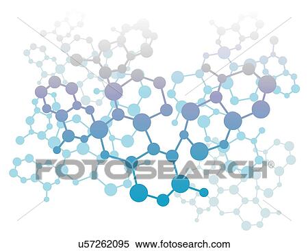 Stock Photography - Abstract background with molecule icons. Fotosearch