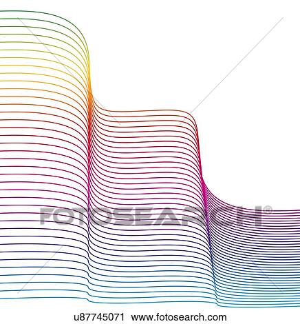 Stock Image - Abstract line pattern. Fotosearch