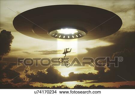 Alien abduction, illustration View Large Photo Image Picture - Alien abduction, illustration. Fotosearch
