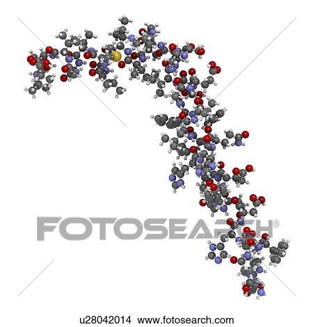 Picture - Amyloid beta molecule. Fotosearch