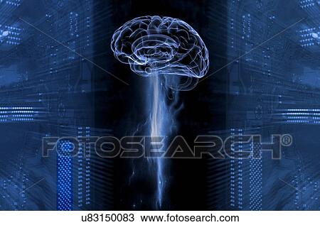 Stock Image - Artificial intelligence, illustration. Fotosearch