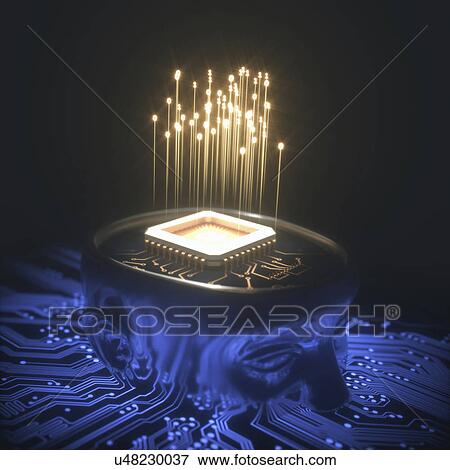 Artificial intelligence, illustration View Large Photo Image Stock Photo - Artificial intelligence, illustration. Fotosearch
