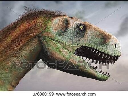 Stock Photo - Artwork of Megalosaurus Dinosaur. Fotosearch