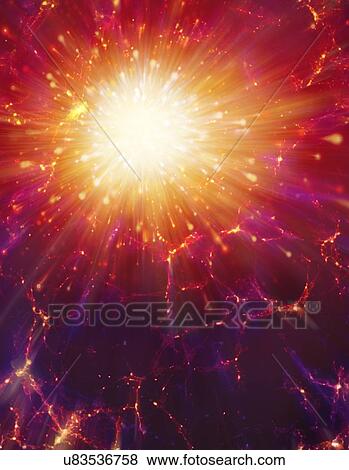 Stock Photo - Artwork of the Big Bang. Fotosearch