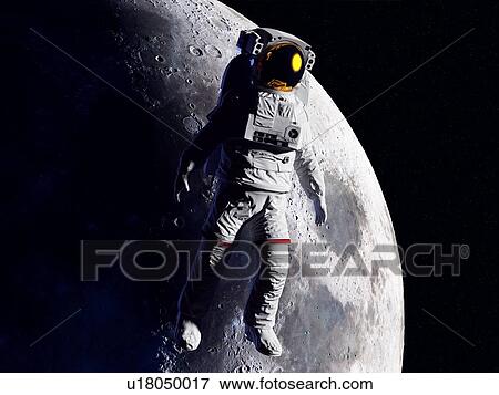 Astronaut in space, illustration View Large Photo Image Stock Photo - Astronaut in space, illustration. Fotosearch