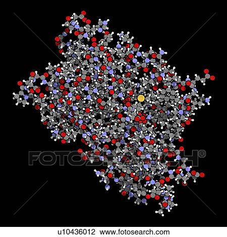 Stock Image - Birch pollen allergen molecule. Fotosearch