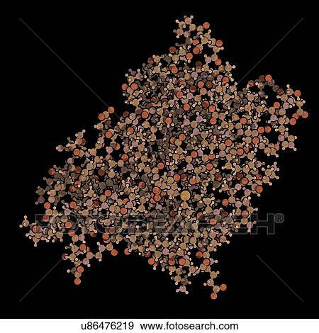 Stock Photo - Birch pollen allergen molecule. Fotosearch