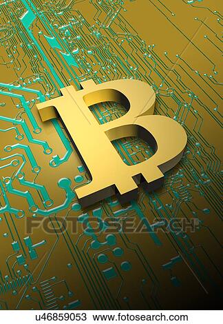 Bitcoin symbol, illustration View Large Photo Image Stock Image - Bitcoin symbol, illustration. Fotosearch