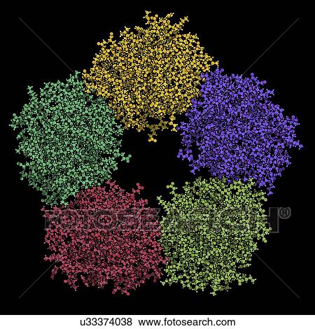 Stock Photo - C-reactive protein molecule. Fotosearch