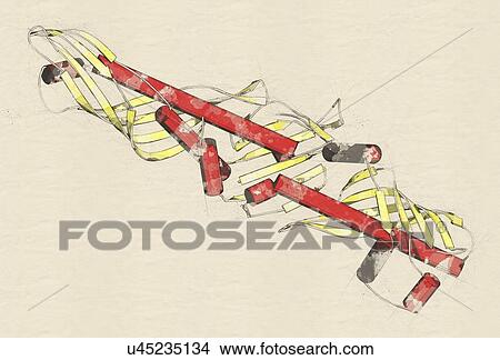 Picture - Cholesteryl ester transfer protein molecule. Fotosearch
