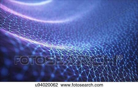 Stock Image - Connecting lines, illustration. Fotosearch