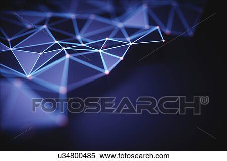 Stock Photography - Connecting lines, illustration. Fotosearch