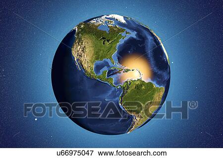 Earth from space, illustration View Large Photo Image Stock Photo - Earth from space, illustration. Fotosearch