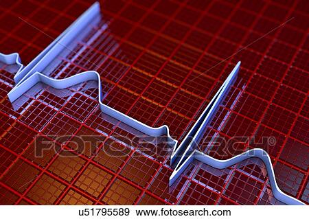 ECG, illustration View Large Photo Image Stock Photo - ECG, illustration. Fotosearch