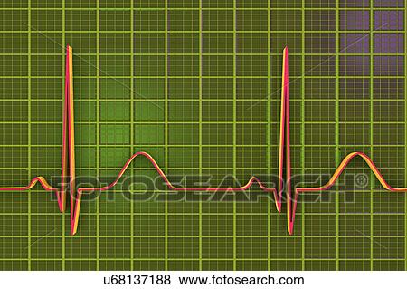 ECG, illustration View Large Photo Image Stock Photo - ECG, illustration. Fotosearch