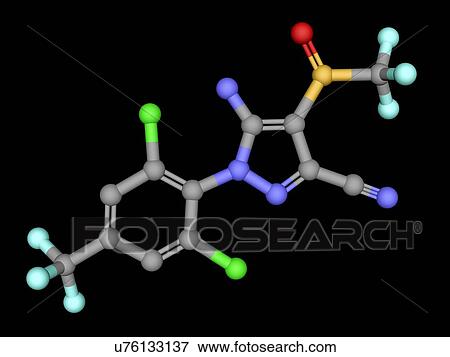 Stock Photo - Fipronil insecticide molecule. Fotosearch