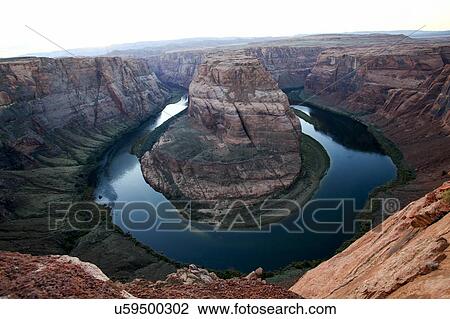 Stock Image - Horseshoe Bend, Colorado River, Arizona, USA. Fotosearch