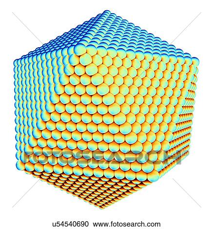 Stock Image - Icosahedral virus capsid, artwork. Fotosearch