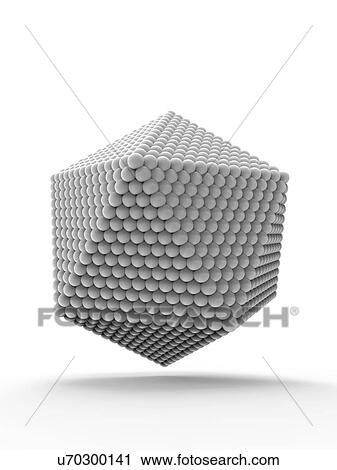 Stock Image - Icosahedral virus capsid, artwork. Fotosearch