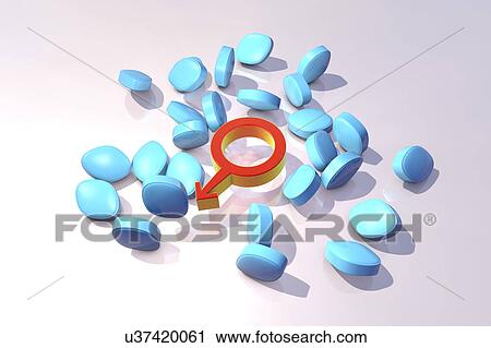 Stock Image - Impotence treatment, conceptual artwork. Fotosearch