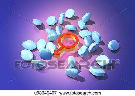 Stock Photo - Impotence treatment, conceptual artwork. Fotosearch