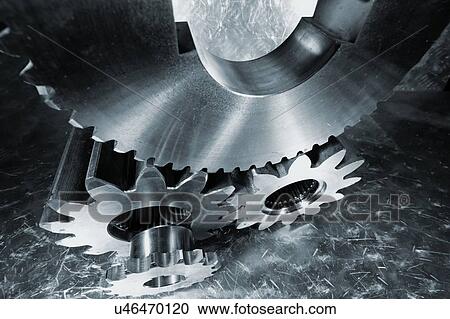 Stock Image - Industrial gears. Fotosearch