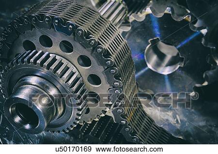 Stock Photo - Industrial gears. Fotosearch