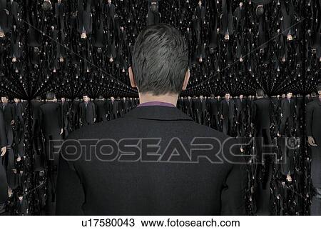 Infinity of mirrors, illustration View Large Photo Image Stock Image - Infinity of mirrors, illustration. Fotosearch