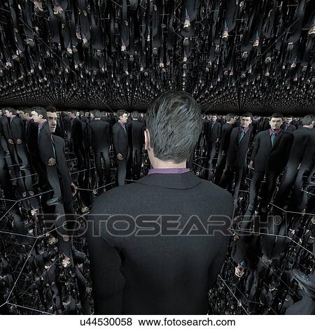 Infinity of mirrors, illustration View Large Photo Image Stock Photo - Infinity of mirrors, illustration. Fotosearch