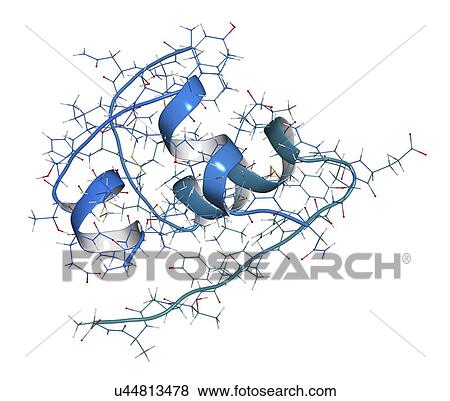 Stock Photo - Insulin hormone molecule. Fotosearch