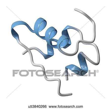 Stock Photograph - Insulin hormone molecule. Fotosearch