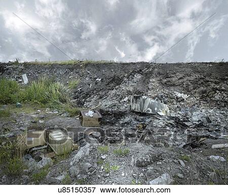 Stock Photo - Land pollution. Fotosearch