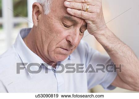 Man with headache View Large Photo Image Stock Photo - Man with headache. Fotosearch