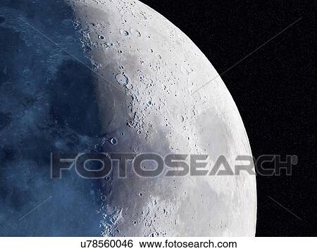 Moon, illustration View Large Photo Image Stock Photograph - Moon, illustration. Fotosearch