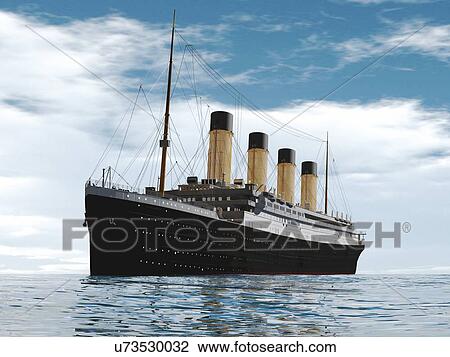 Ocean liner, illustration View Large Photo Image Stock Image - Ocean liner, illustration. Fotosearch