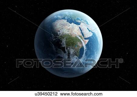 Stock Image - Planet Earth, illustration. Fotosearch