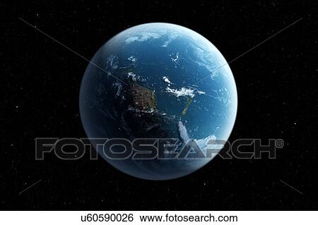 Stock Photograph - Planet Earth, illustration. Fotosearch