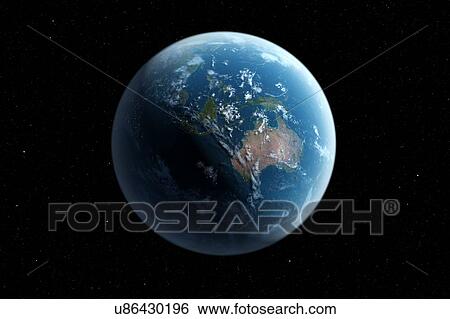 Stock Photograph - Planet Earth, illustration. Fotosearch