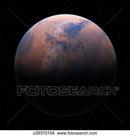 Planet in space, illustration View Large Photo Image Picture - Planet in space, illustration. Fotosearch