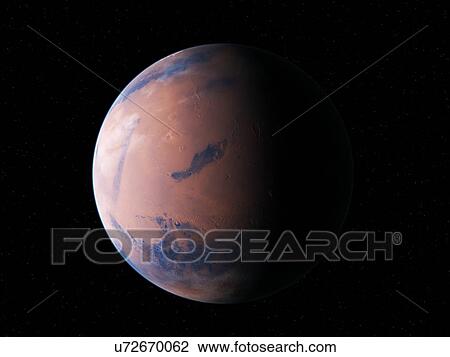 Planet in space, illustration View Large Photo Image Stock Image - Planet in space, illustration. Fotosearch