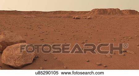 Stock Photography - Planet surface, illustration. Fotosearch