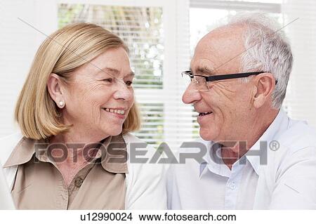 Picture - Senior couple, smiling. Fotosearch