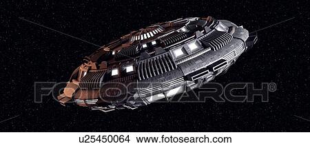 Picture - Space craft, illustration. Fotosearch