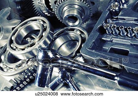 Spanner set with machine parts View Large Photo Image Stock Photo - Spanner set with machine parts. Fotosearch