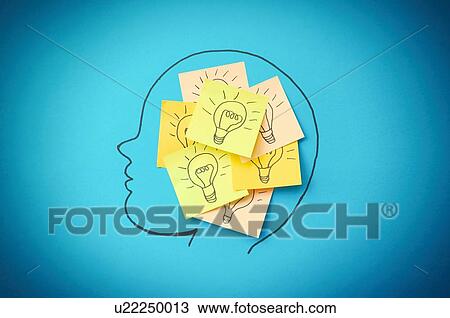 Sticky notes with light bulbs View Large Photo Image Stock Image - Sticky notes with light bulbs. Fotosearch