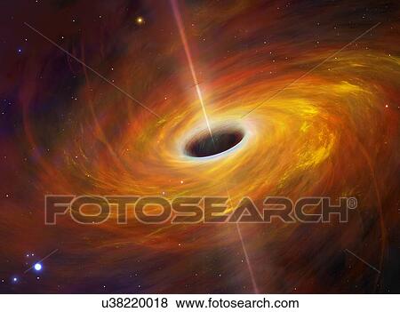Stock Photo - Supermassive Black Hole. Fotosearch