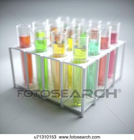Test tubes with coloured liquids, illustration View Large Photo Image Stock Image - Test tubes with coloured liquids, illustration. Fotosearch