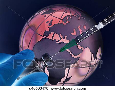 Stock Image - Worldwide pandemic, conceptual image. Fotosearch