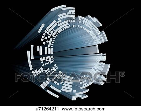 Stock Image - Abstract circular display element. Fotosearch